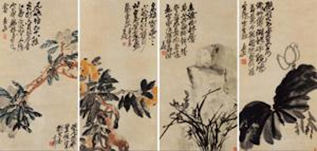 Flowers by Wu Changshuo