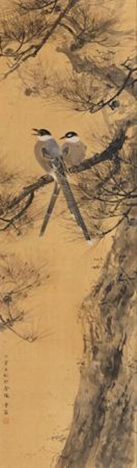 Magpies and Pinetree by Chen Zhifo