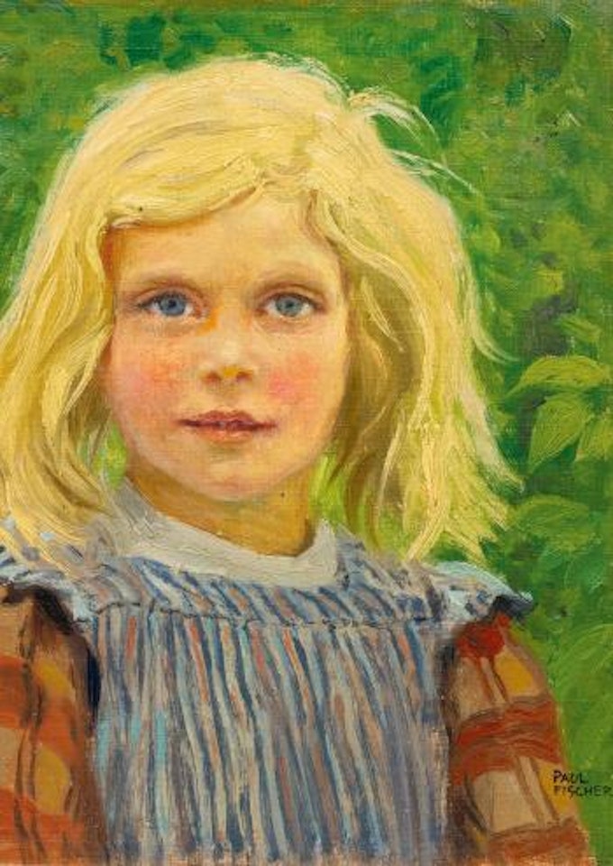 Portrait of a Young Girl by Paul Fischer