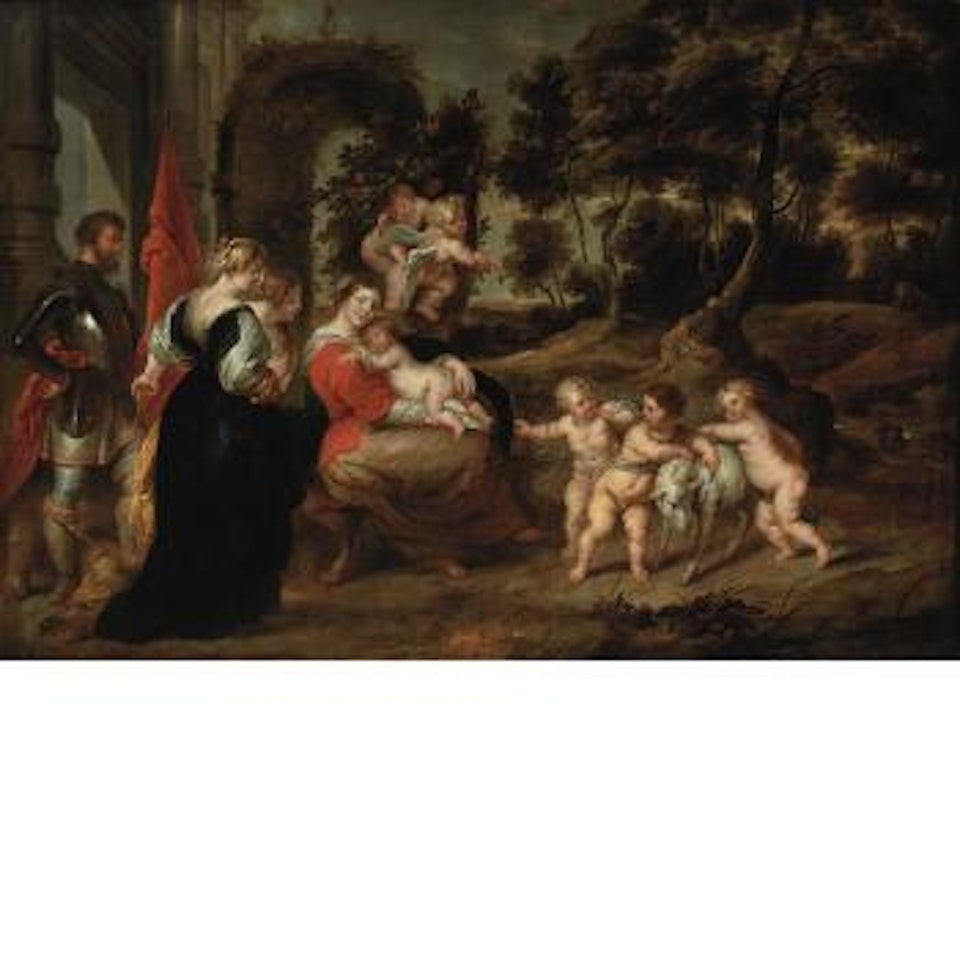 The Virgin and Child with Saints in a garden by Peter Paul Rubens