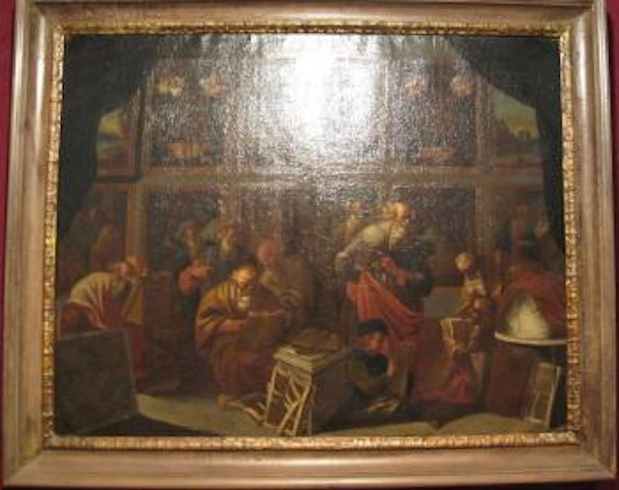 Dans le cabinet de l'amateur d'art by Italian School