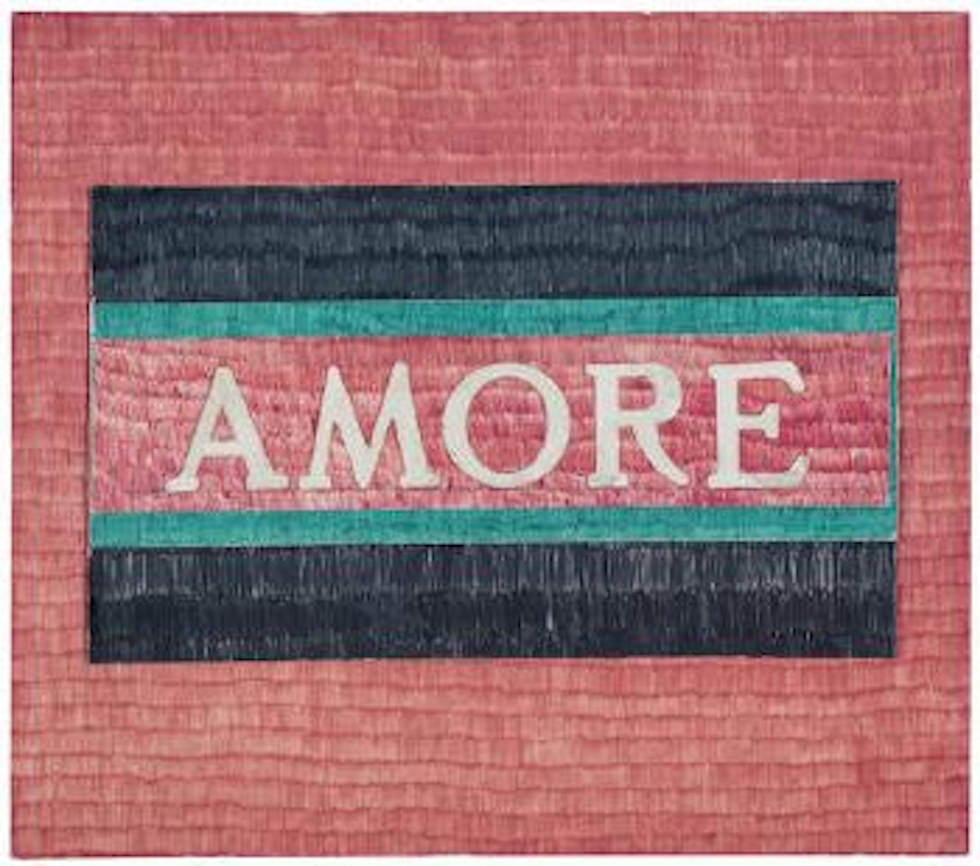 Untitled (Amore) by Alighiero Boetti