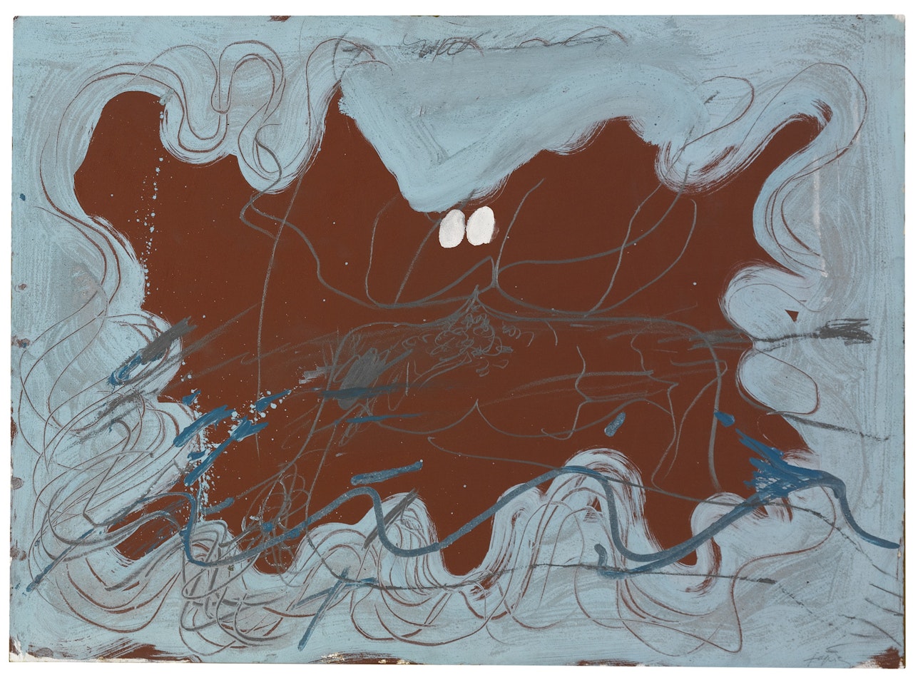 BLUE WAVES by Antoni Tapies