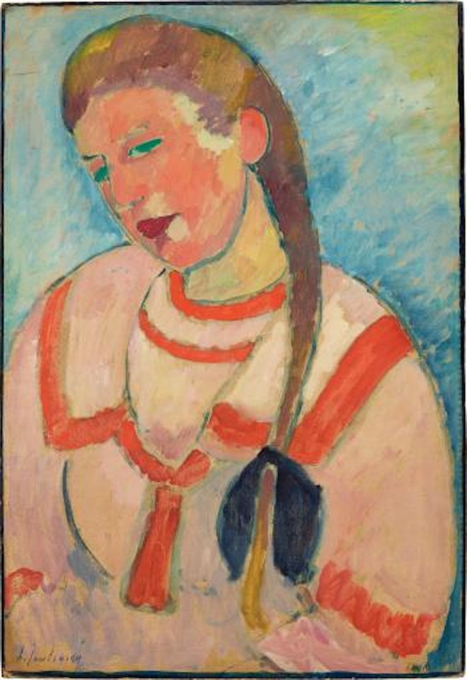 Junges Madchen mit Zopf by Alexej von Jawlensky