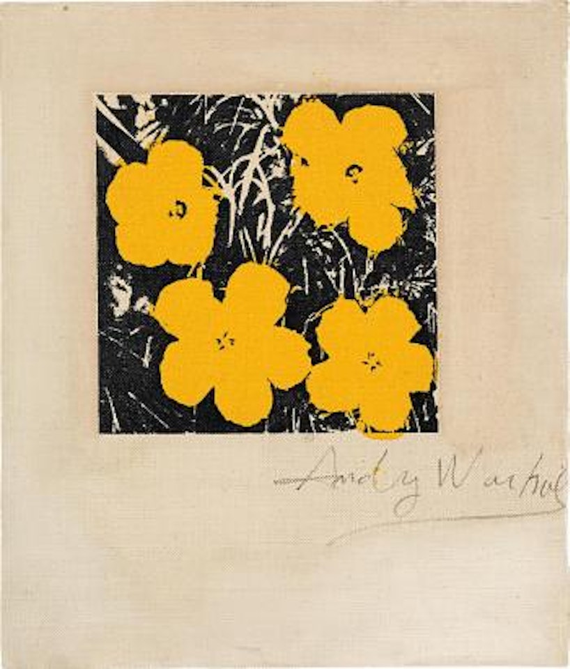 Flowers (Four Yellow) by Andy Warhol