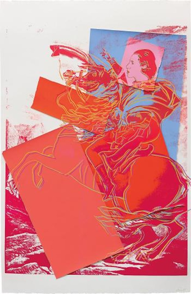 Diana Vreeland Rampant (after Jacques-Louis David, 'Napoleon at St. Bernard') by Andy Warhol