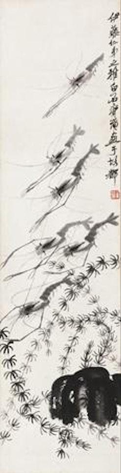 Shrimp by Qi Baishi