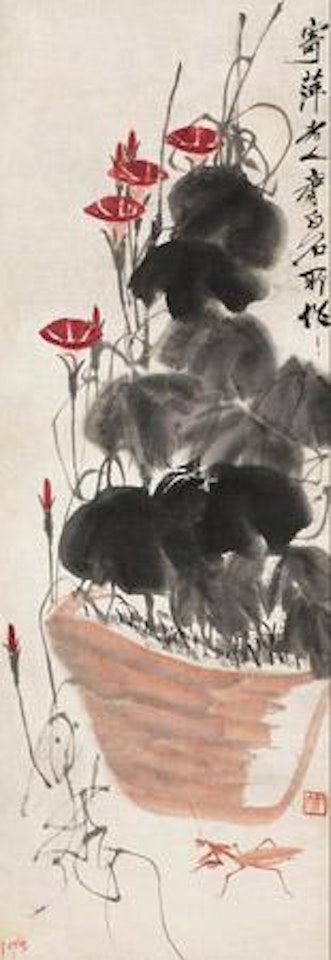 Flower and insect by Qi Baishi