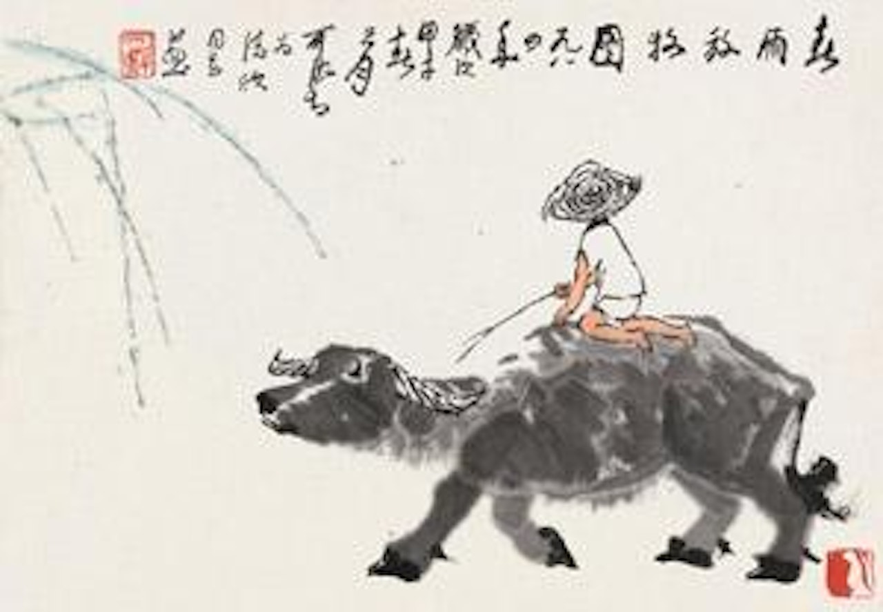 Grazing by Li Keran