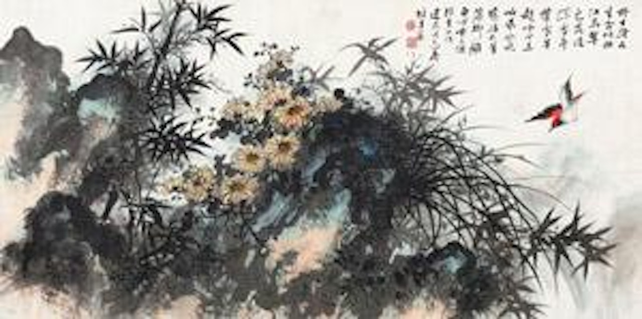 Flower and Birds by Li Xiongcai