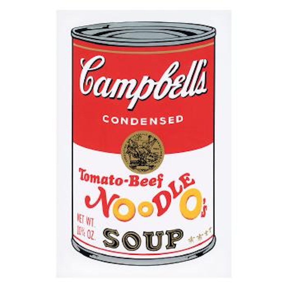 Campbell's Tomato-beef Noodle O's Soup by Andy Warhol