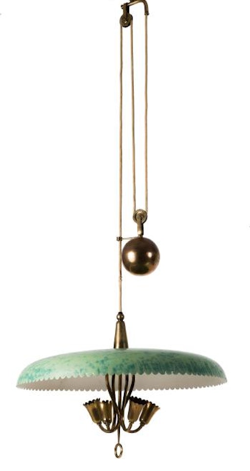 Adjustable pendant light by Gino Sarfatti