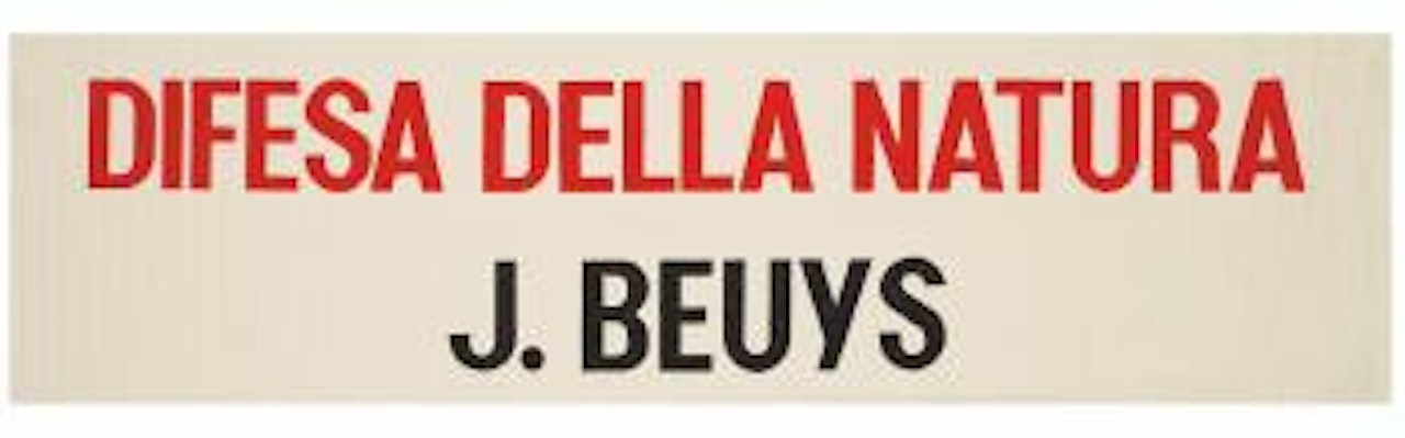 Difesa Della Natura by Joseph Beuys