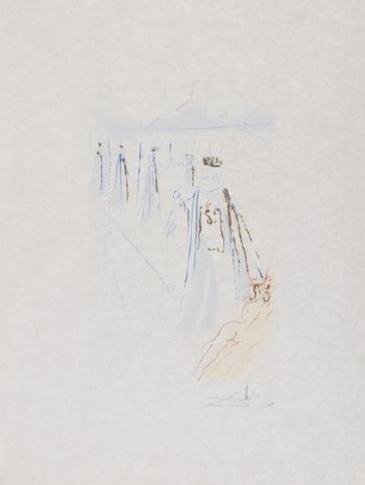 Des Königs Gefolge, from 'Das Hohe Lied des Salomon' by Salvador Dali