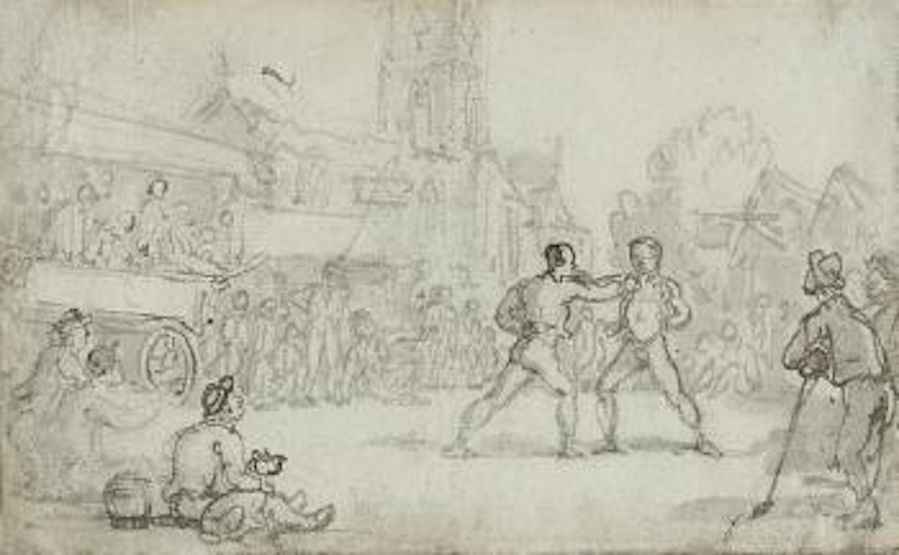 A boxing match by Thomas Rowlandson