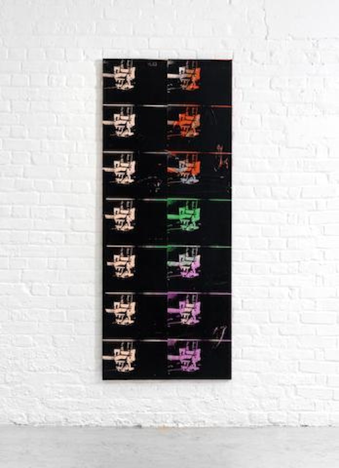 14 Small Electric Chairs Reversal Series by Andy Warhol