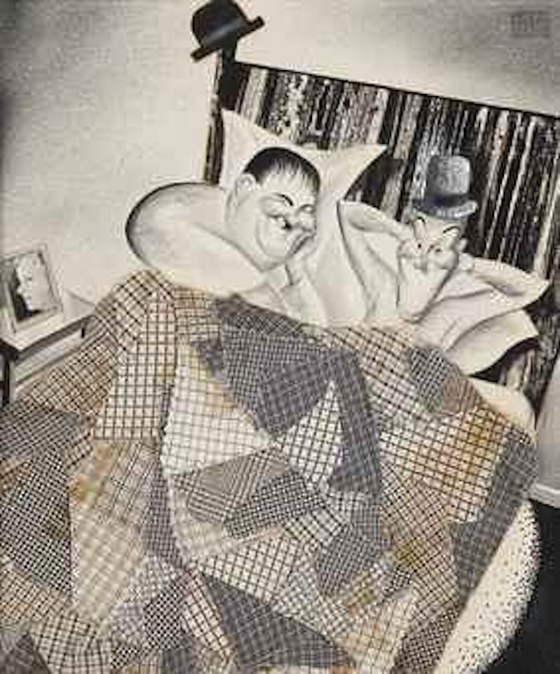 Laurel and Hardy, Sweet Dreams by Al Hirschfeld