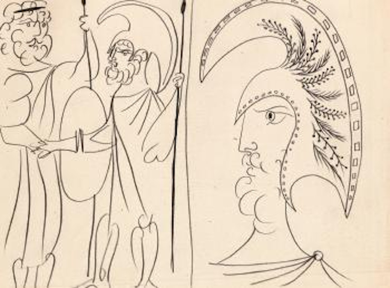 Étude Pour Lysistrata - Divers Personnages by Pablo Picasso