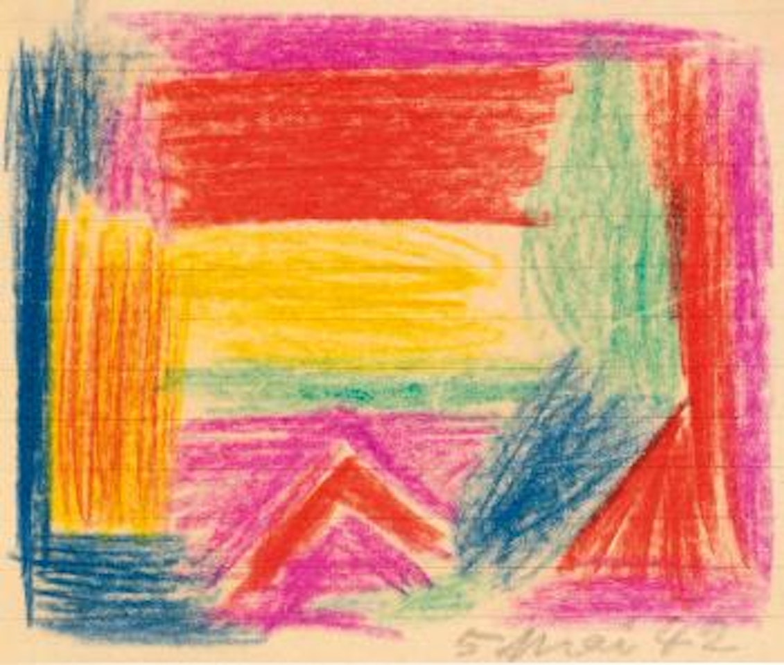 Essai De Crayons De Couleur by Pablo Picasso