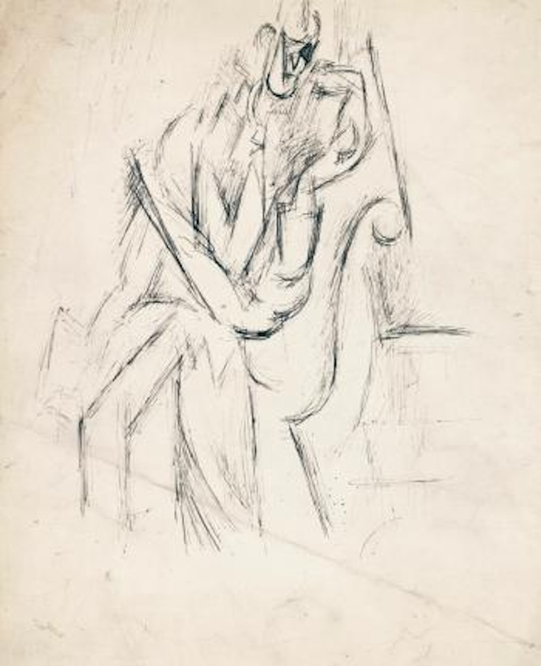 Homme assis by Pablo Picasso