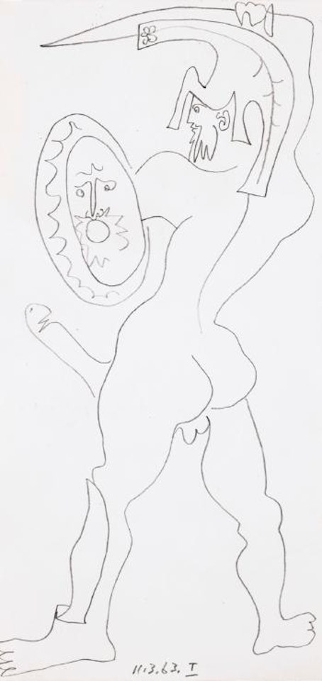 Étude Pour L'enlèvement Des Sabines by Pablo Picasso