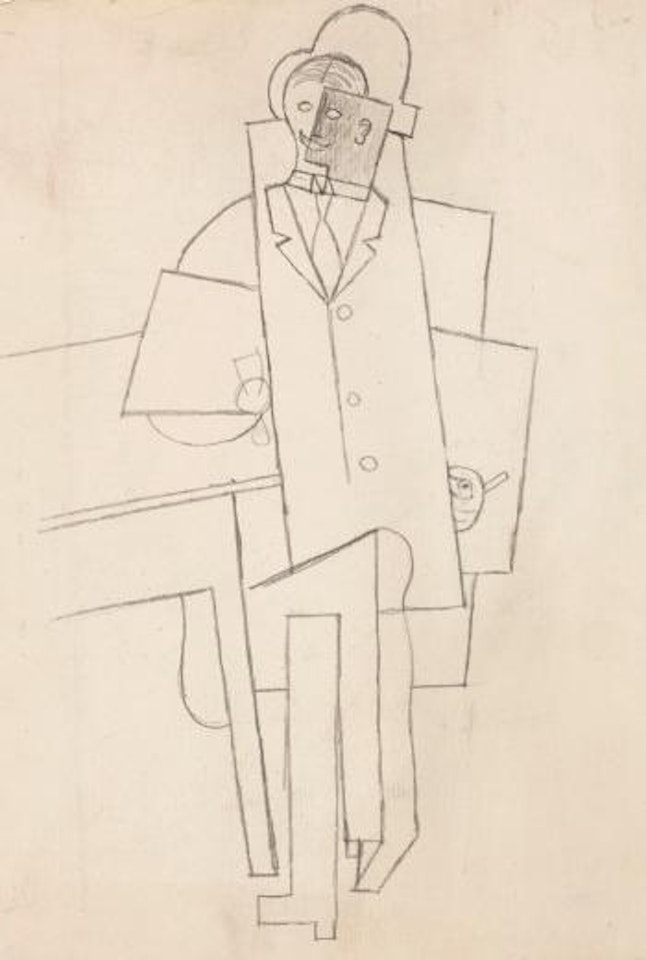 Homme Assis À Une table by Pablo Picasso