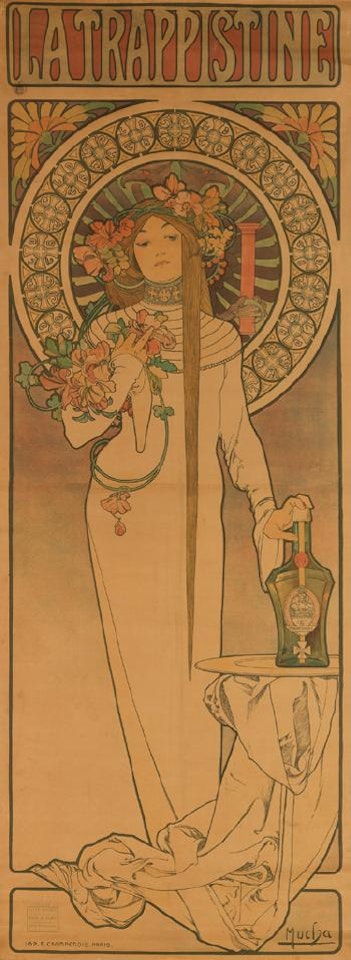 La Trappistine by Alphonse Mucha
