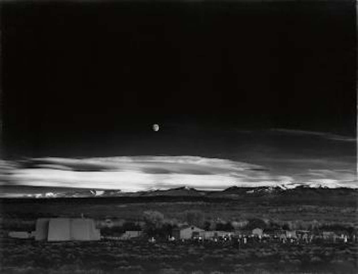 Moonrise, Hernandez, New Mexico by Ansel Adams