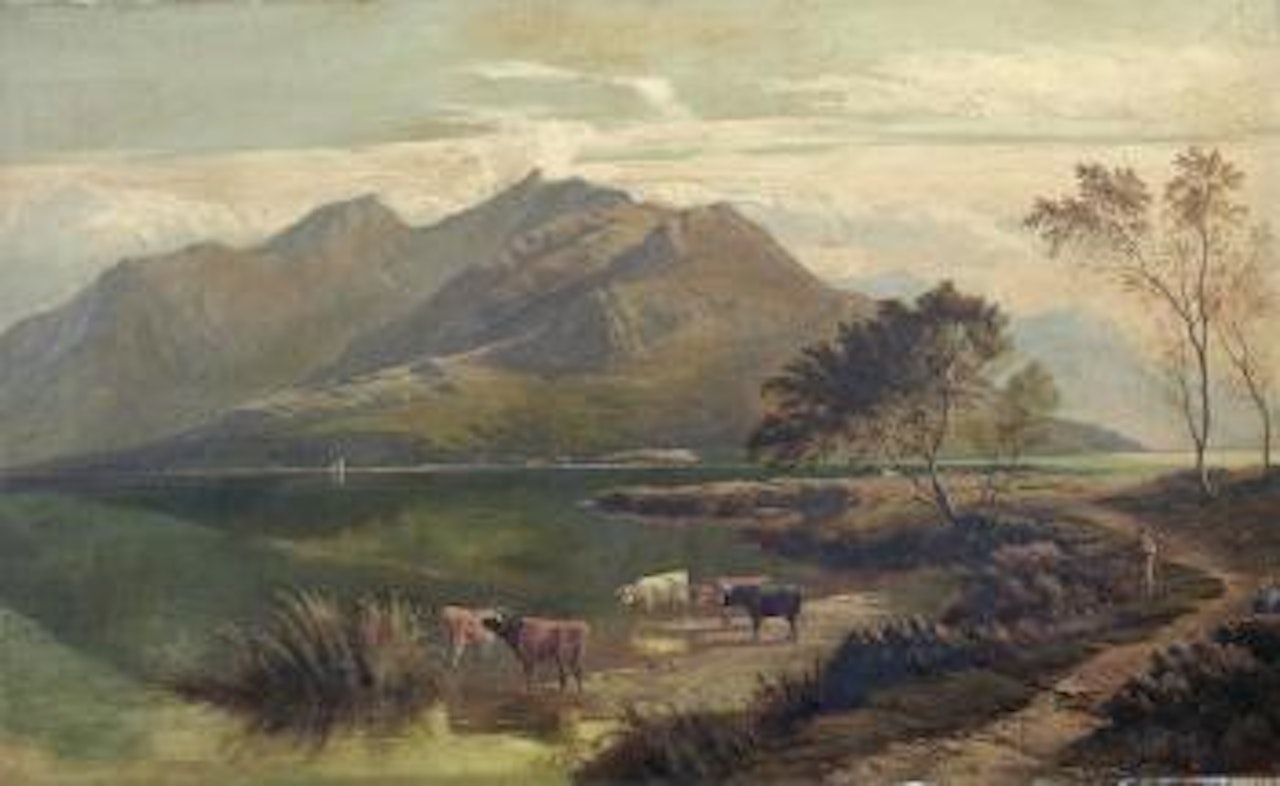 A Mountain Landscape by Sidney Richard Percy