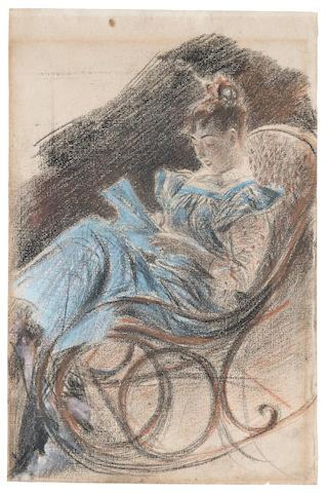 La sedia a dondolo by Giovanni Boldini