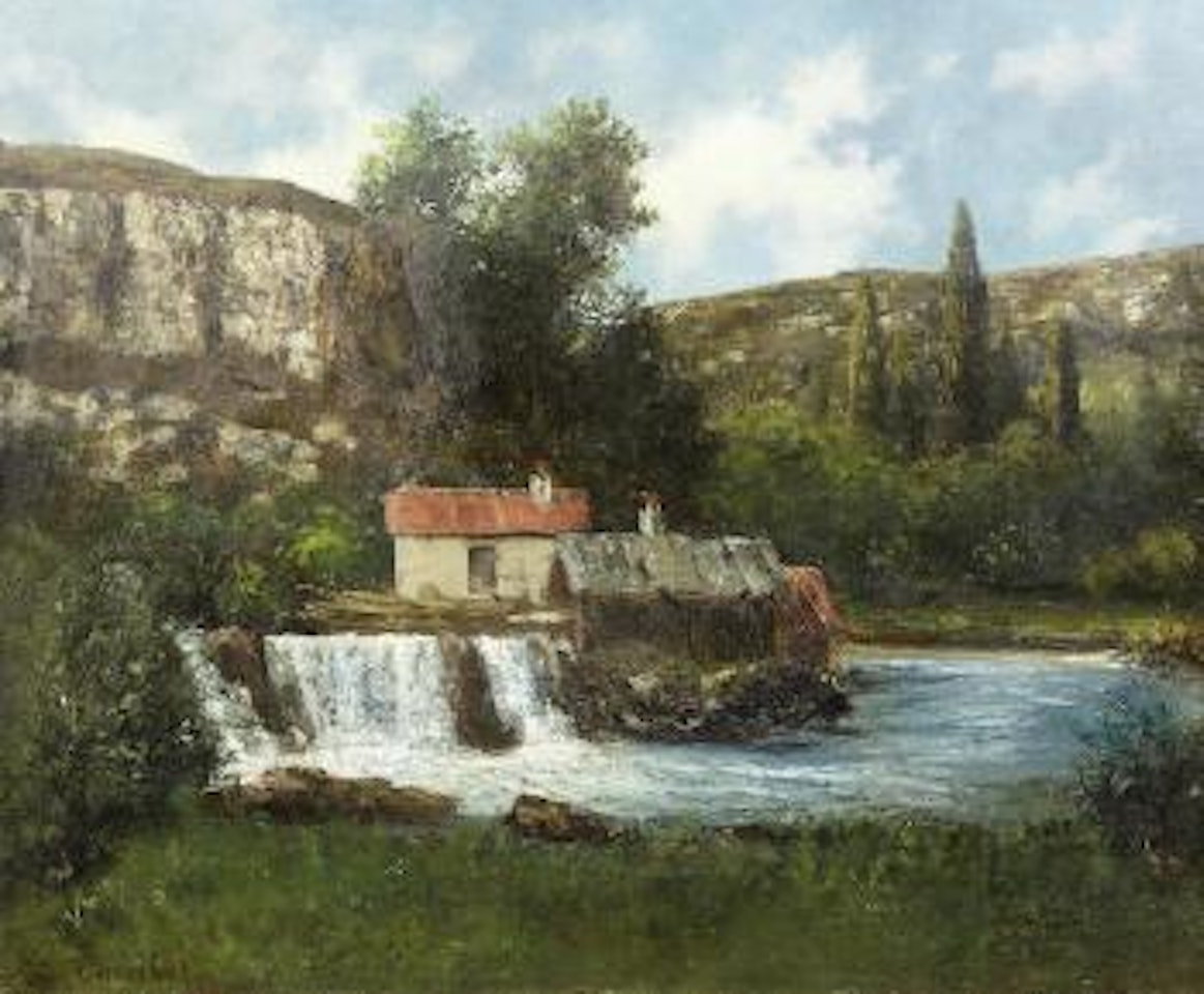 Moulin dans la vallée Jurassienne by Gustave Courbet by Gustave Courbet
