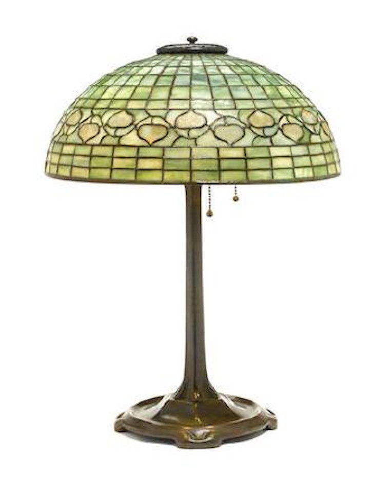 An acorn lamp by Tiffany Studios