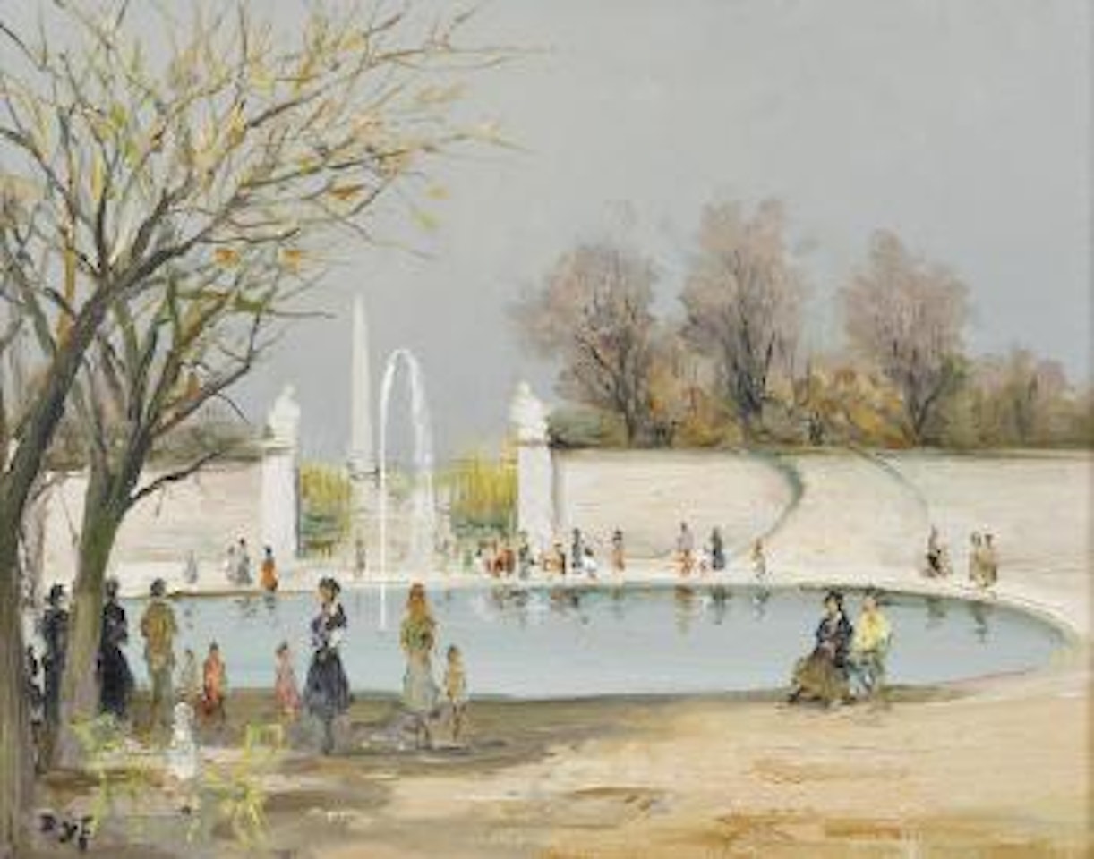 Bassin des Tuileries, 1950 by Marcel Dyf