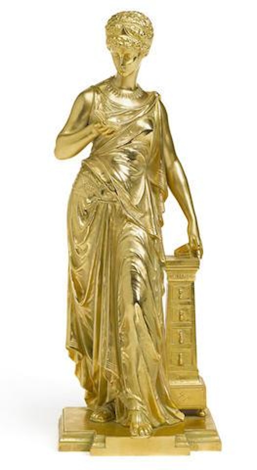 A figure of a classical maiden by Mathurin Moreau