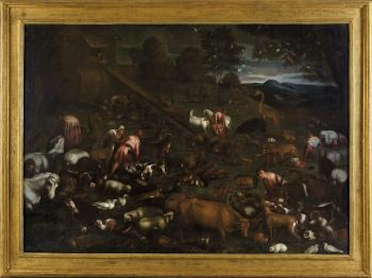 L'Ingresso degli Animali nell'Arca di Noè by Leandro Bassano
