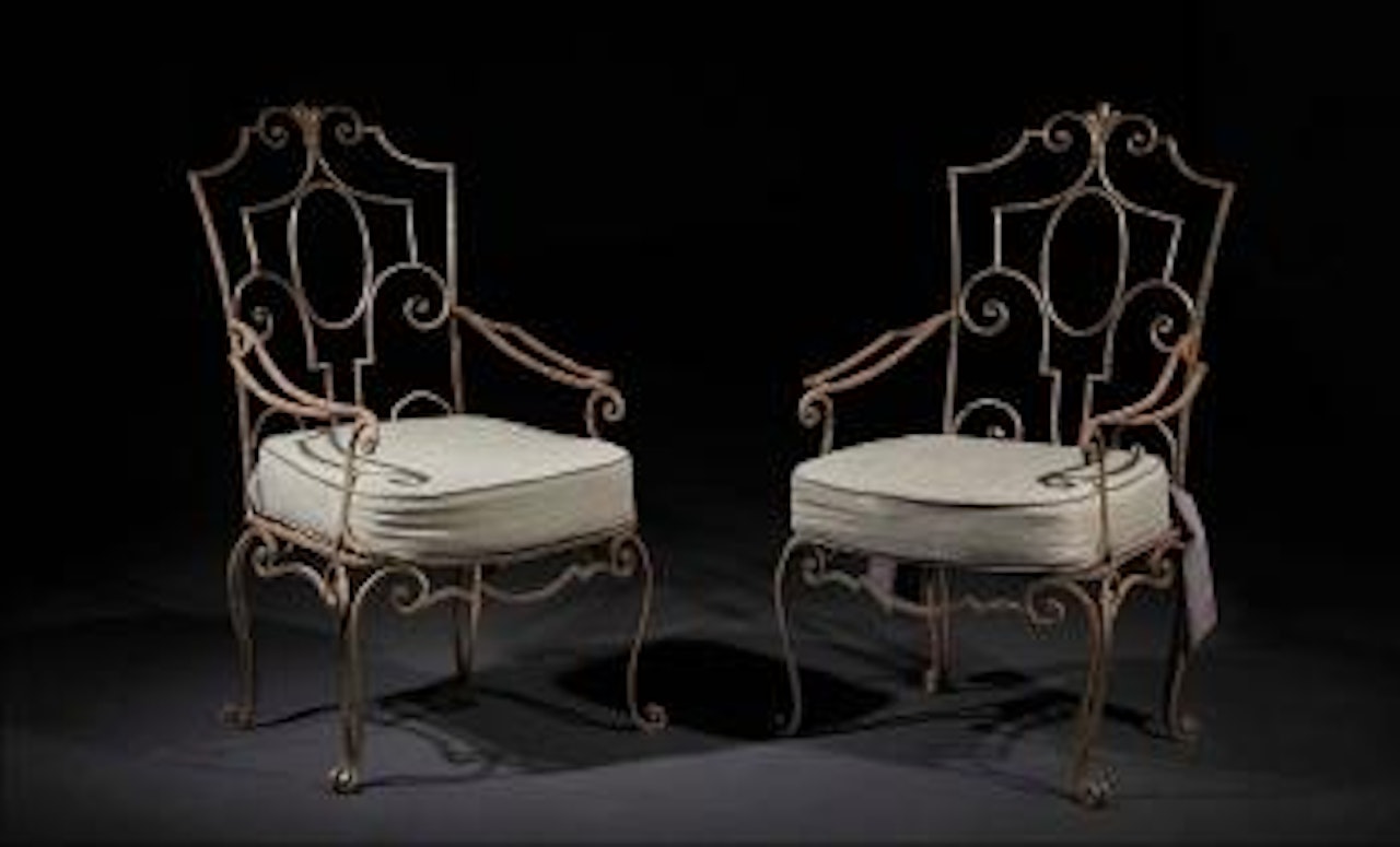 Paire de fauteuils by Jean Charles Moreux