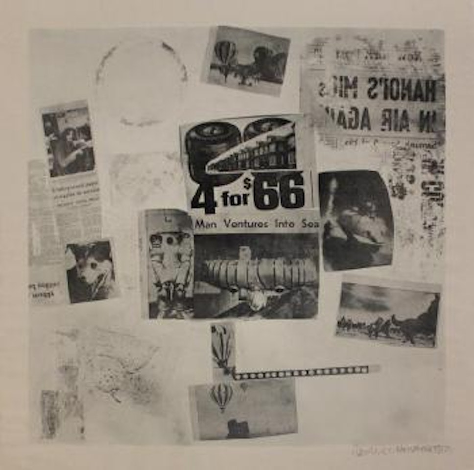 Features from Currents, #59 by Robert Rauschenberg