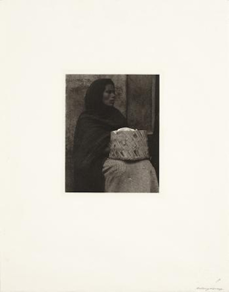 Woman with basket by Paul Strand