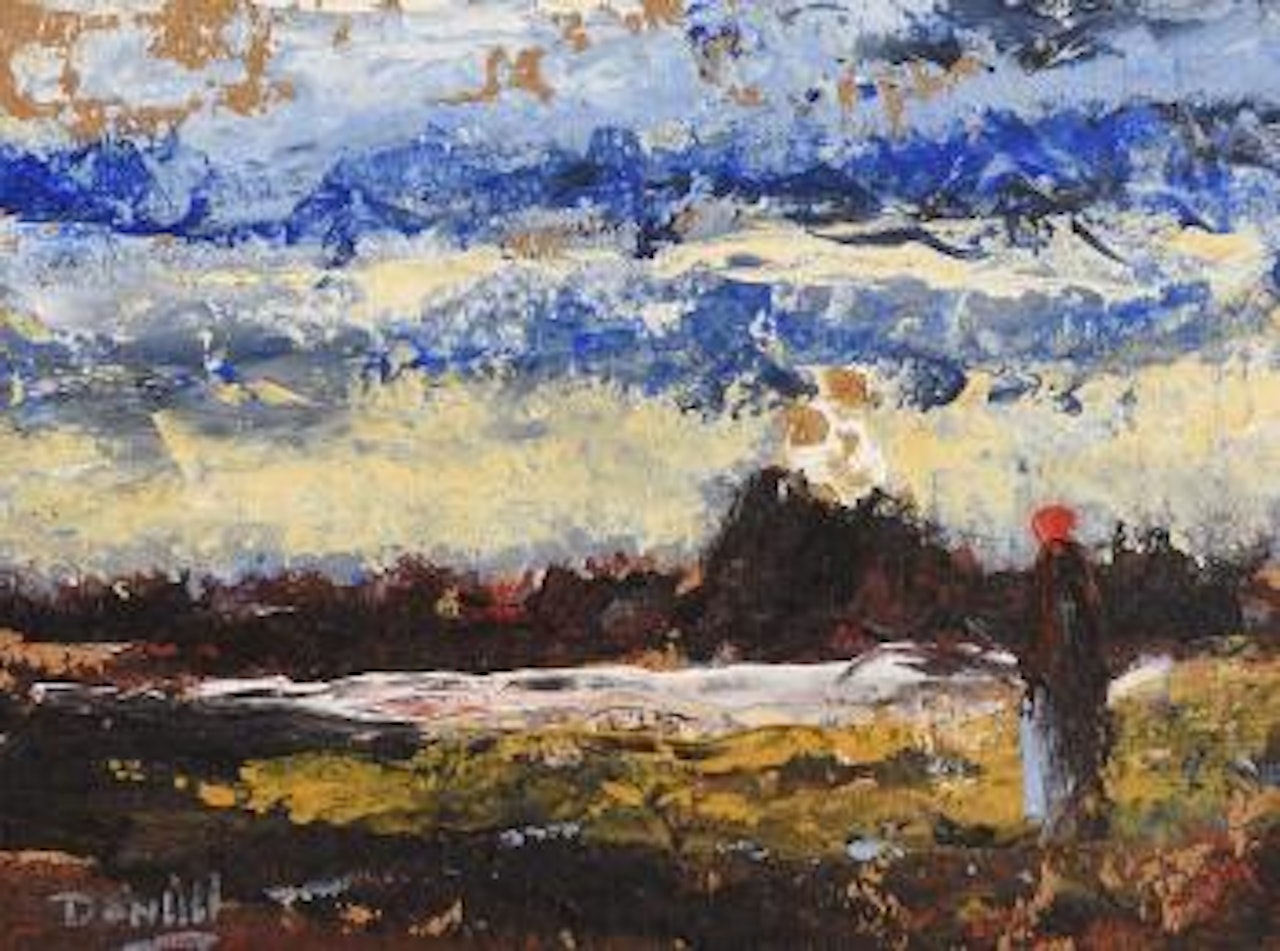 Figure in landscape by Daniel O'Neill