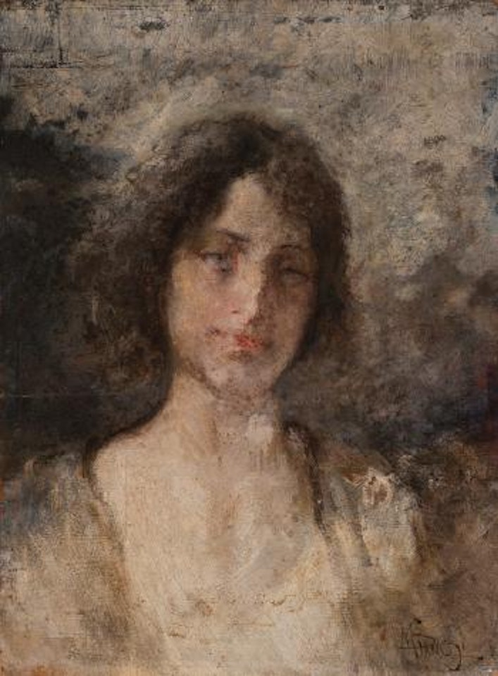 Mezza figura di donna by Mose Bianchi