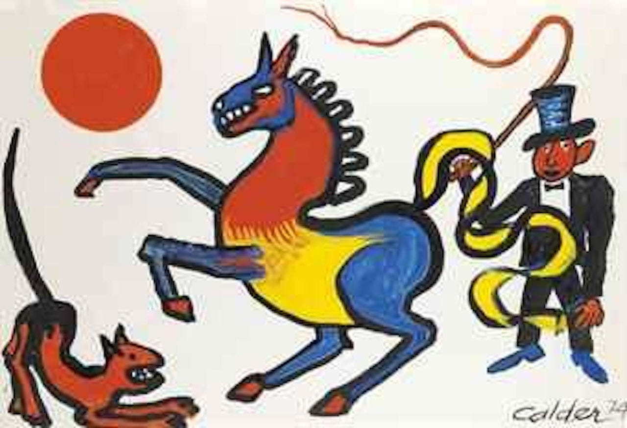 Tricolored Horse by Alexander Calder