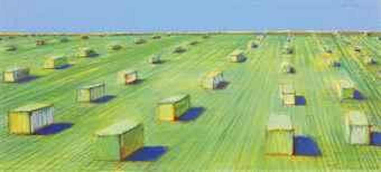 Haystacks by Wayne Thiebaud