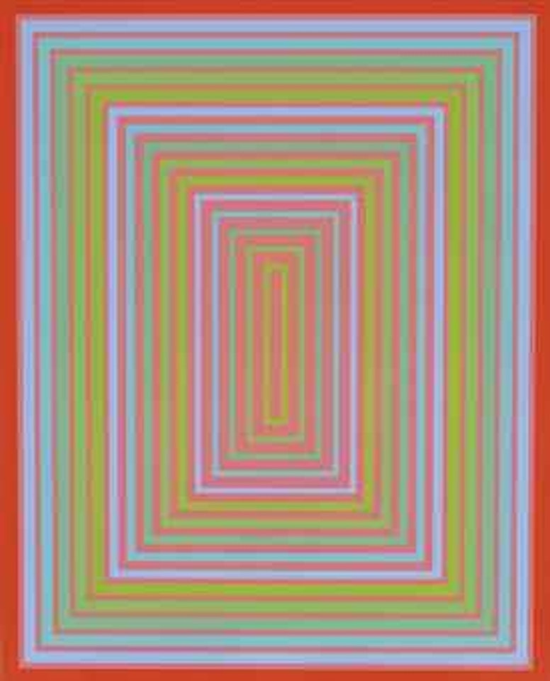 Rose Red Centered by Richard Anuszkiewicz