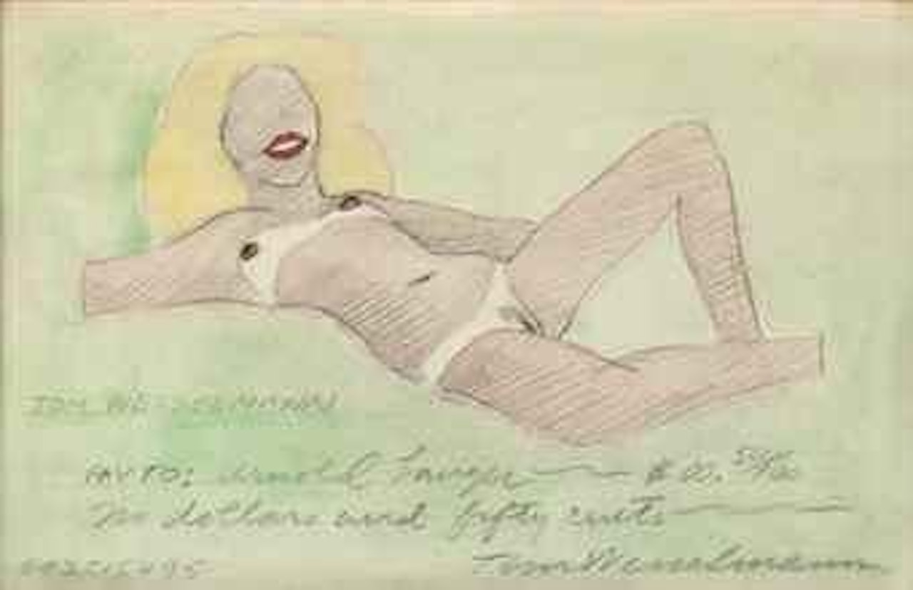 Nude (Check to Arnold Langer) by Tom Wesselmann