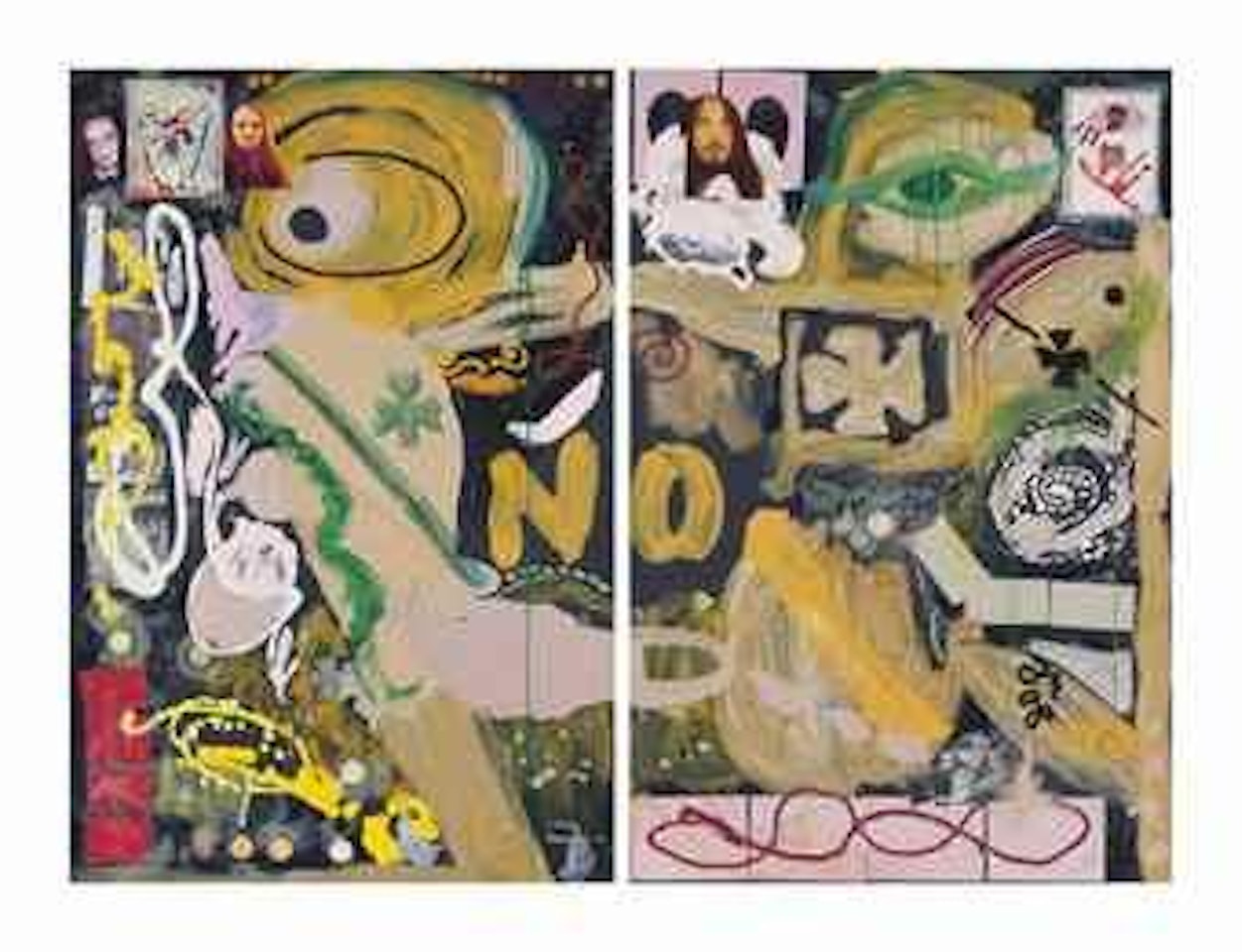 Vampiermädchen 'Metabolismeese' mit Stoffwechselschulranzen (süß, lecker, milchig, üppig) by Jonathan Meese