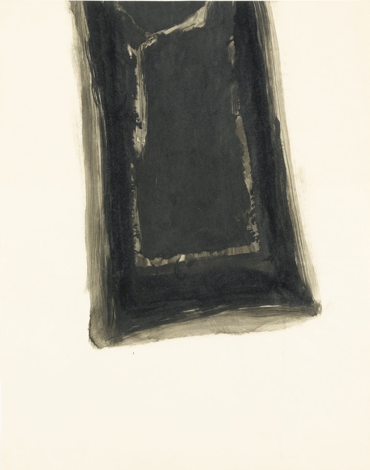 UNTITLED (BLACK RECTANGLE) by Sam Francis