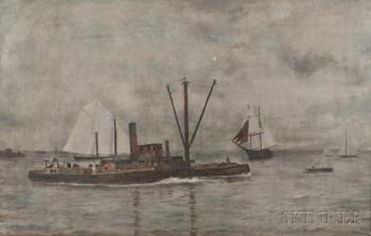 Tugboat by William Bradford