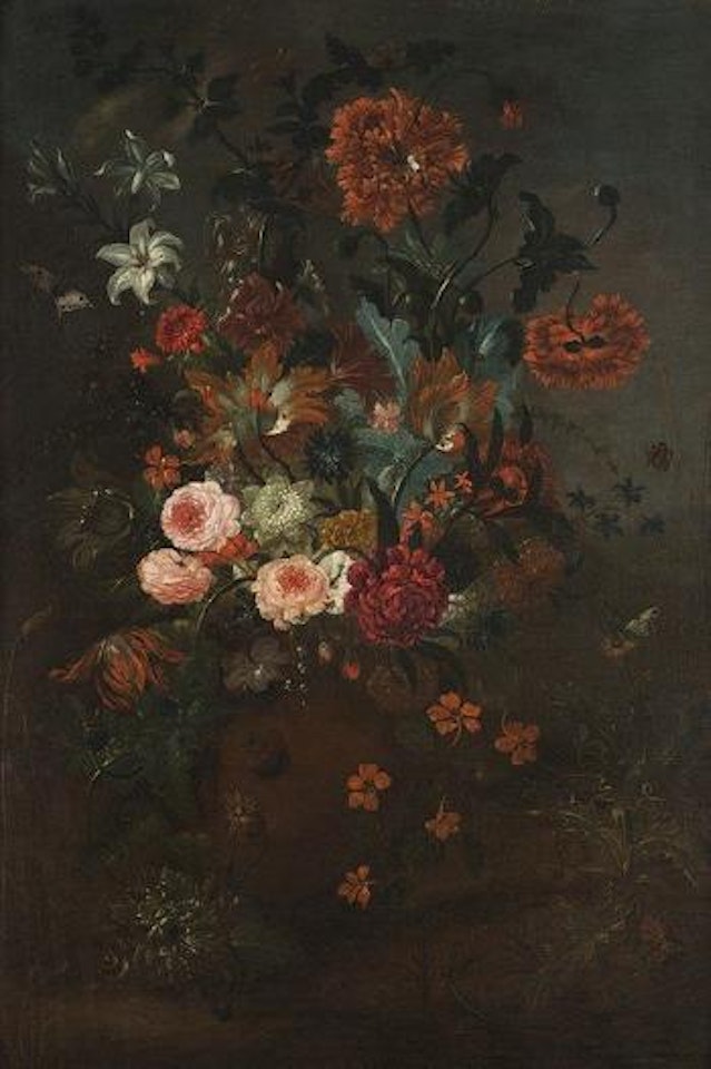 Vaso di fiori by Flemish School