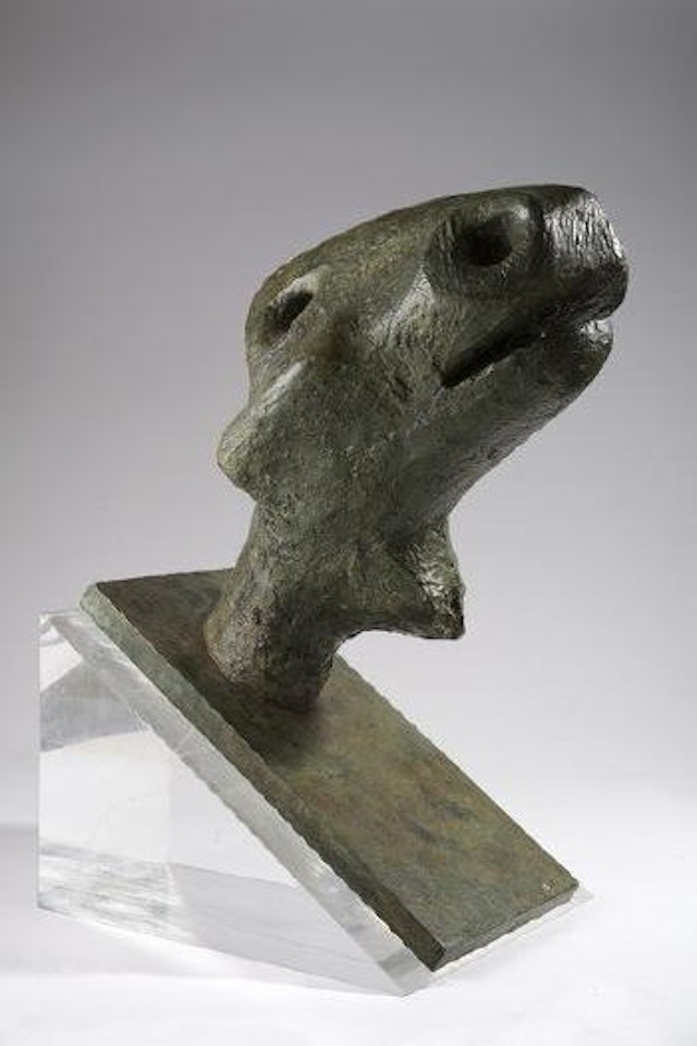 Animal head by Henry Moore