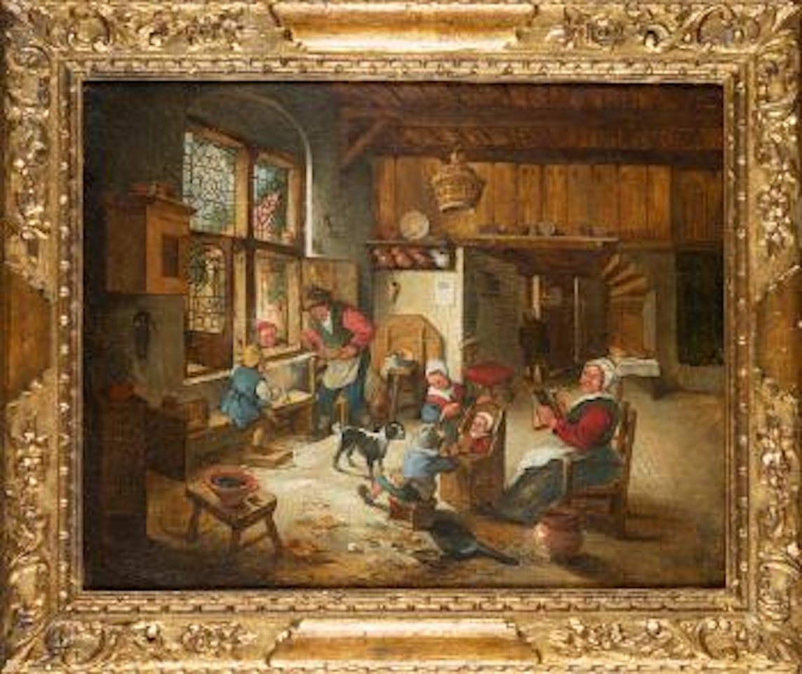 Interno con famiglia by Adriaen van Ostade by Adriaen van Ostade